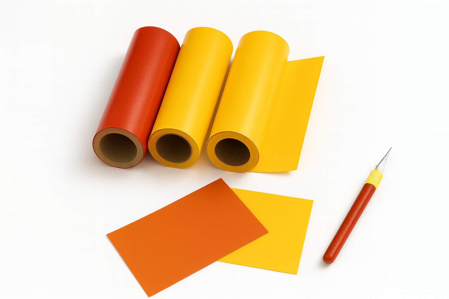 Verschiedene bunte Folien